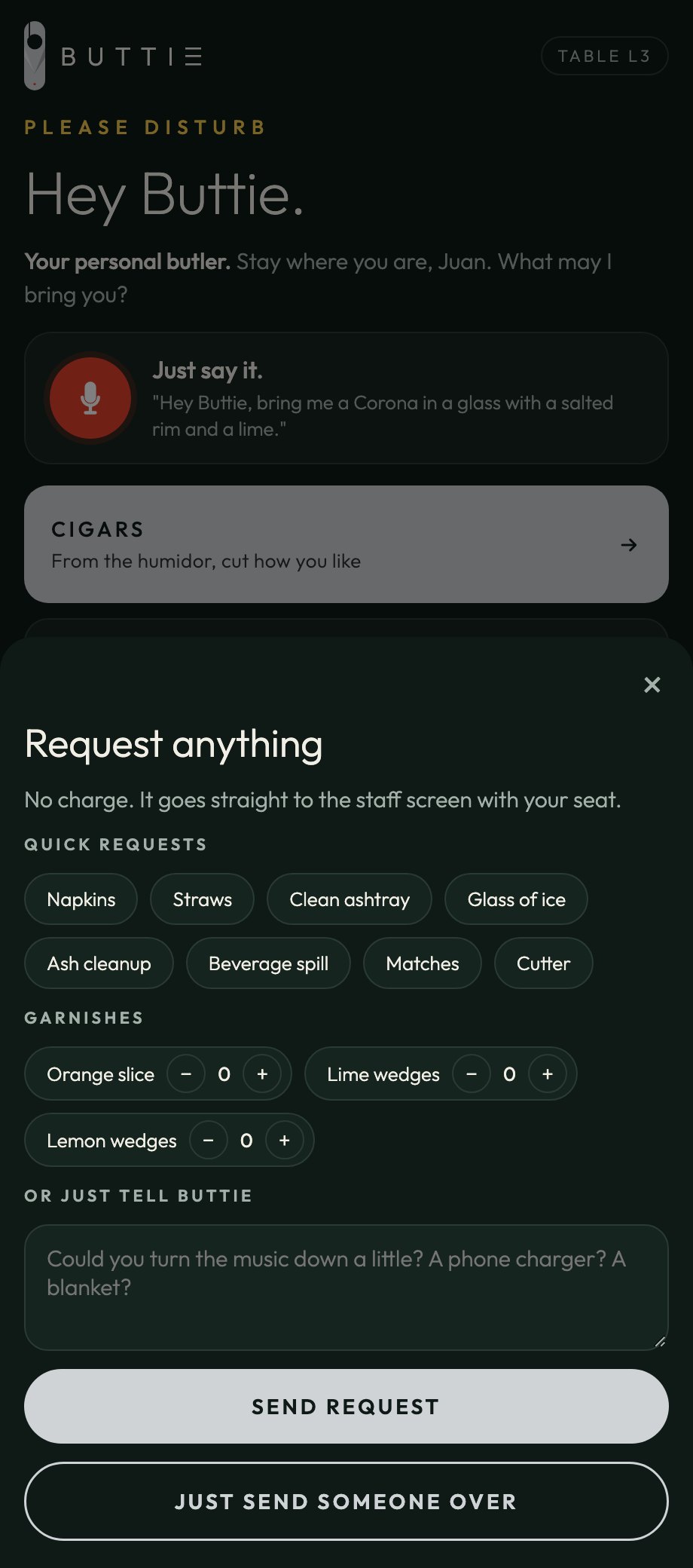 Request anything